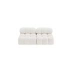 Canapé modulable en tissu bouclette