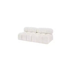 Canapé modulable en tissu bouclette