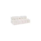 Canapé modulable en tissu bouclette