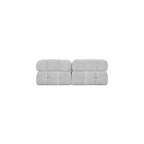 Canapé modulable en tissu bouclette