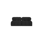Canapé modulable en tissu bouclette