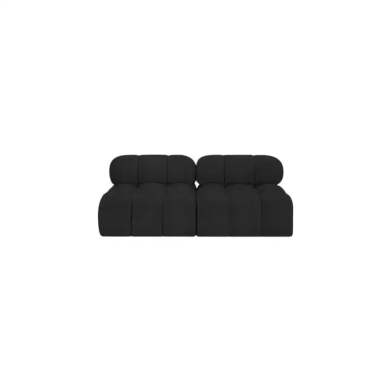 Canapé modulable en tissu bouclette