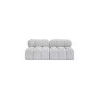 Canapé modulable en tissu bouclette