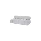 Canapé modulable en tissu bouclette