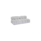 Canapé modulable en tissu bouclette