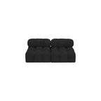 Canapé modulable en tissu bouclette