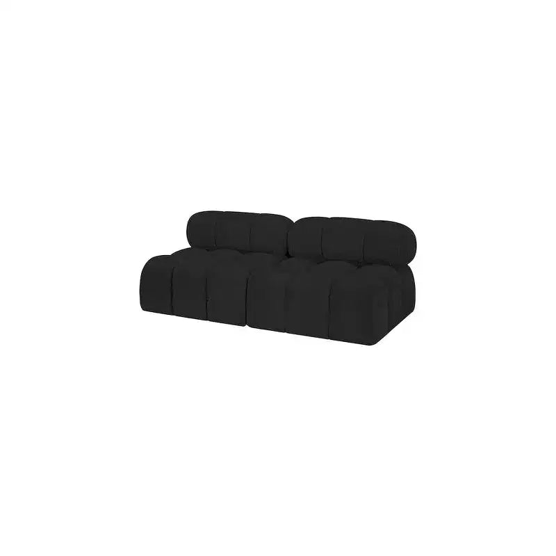 Canapé modulable en tissu bouclette
