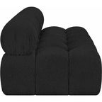 Canapé modulable en tissu bouclette