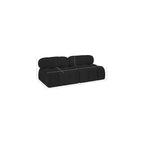 Canapé modulable en tissu bouclette