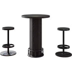 Table de bar ronde et 2 tabourets de bar Ensemble bistrot pour la cuisine et les petits espaces