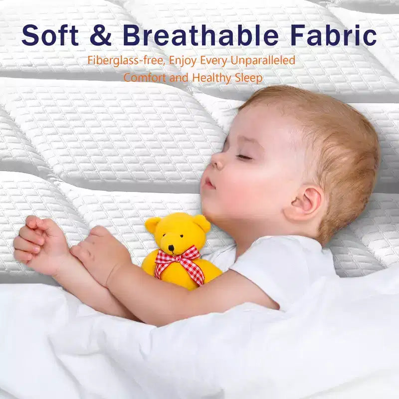 Matelas hybride double de 6 pouces avec ressorts ensachés et mousse à mémoire de forme