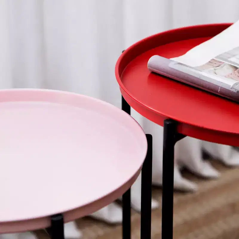 Ensemble de 4 tables gigognes modernes en métal