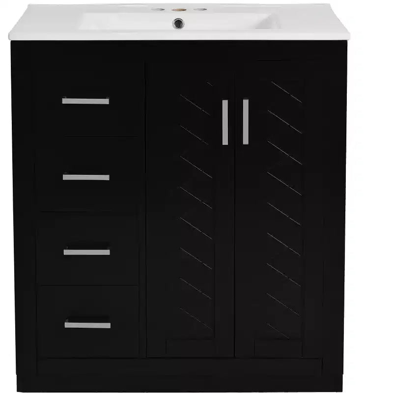 Meuble-lavabo de 76 cm avec évier et rangement