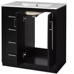 Meuble-lavabo de 76 cm avec évier et rangement