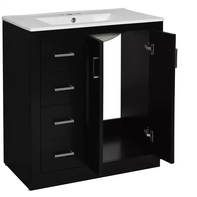 Meuble-lavabo de 76 cm avec évier et rangement