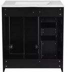 Meuble-lavabo de 76 cm avec évier et rangement