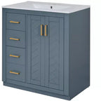 Meuble-lavabo de 76 cm avec évier et rangement