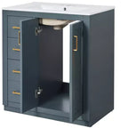 Meuble-lavabo de 76 cm avec évier et rangement