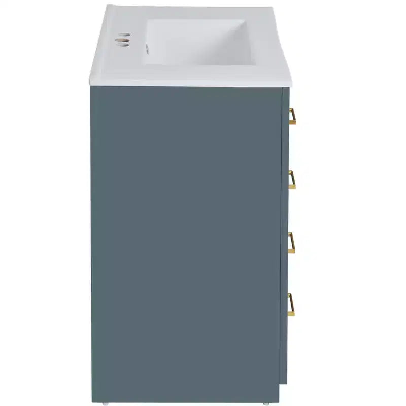 Meuble-lavabo de 76 cm avec évier et rangement