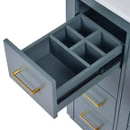 Meuble-lavabo de 76 cm avec évier et rangement