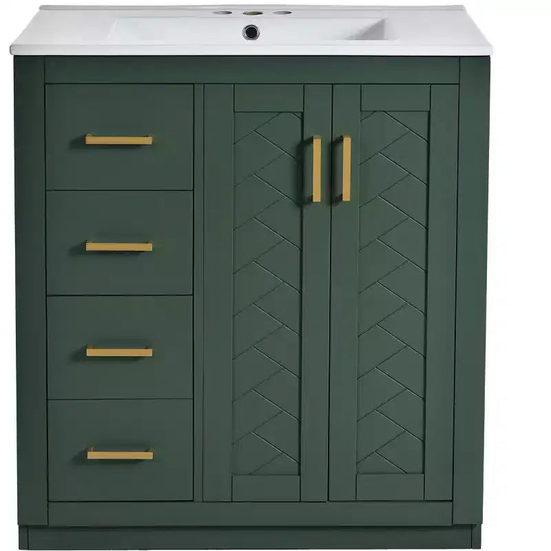 Meuble-lavabo de 76 cm avec évier et rangement