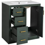 Meuble-lavabo de 76 cm avec évier et rangement