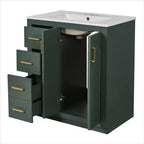 Meuble-lavabo de 76 cm avec évier et rangement