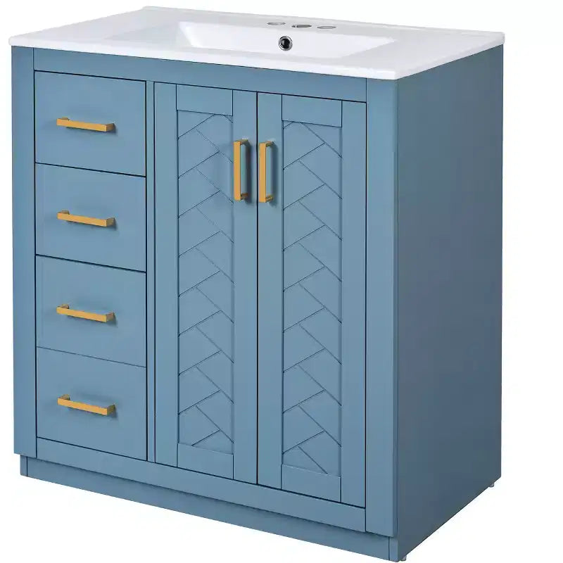 Meuble-lavabo de 76 cm avec évier et rangement