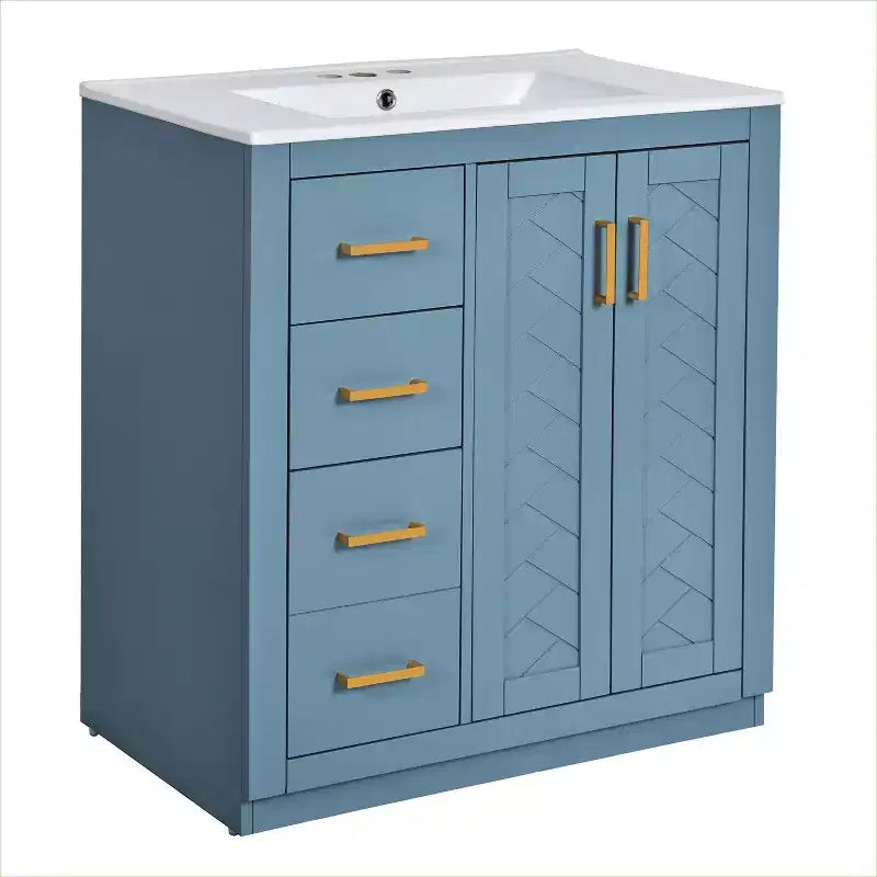 Meuble-lavabo de 76 cm avec évier et rangement