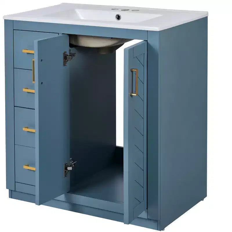 Meuble-lavabo de 76 cm avec évier et rangement
