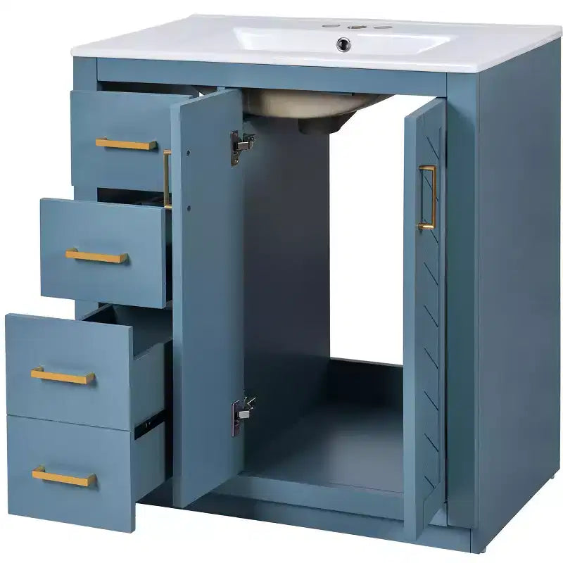 Meuble-lavabo de 76 cm avec évier et rangement