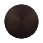 Table d'appoint ronde en métal au fini bronze antique