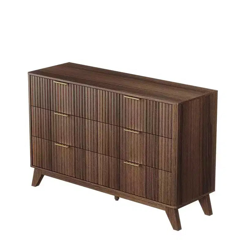 Commode à tiroirs doubles de 47 po avec 6 tiroirs à grille