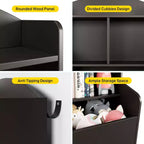Étagère à Livres et Organisateur de Jouets 3 Niveaux pour Enfants avec Casiers de Rangement