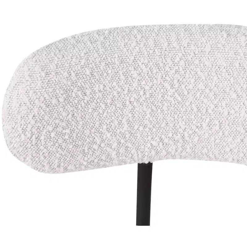 Tabouret de comptoir en tissu bouclé, lot de 2