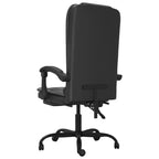 Fauteuil de bureau inclinable massant – Similicuir noir