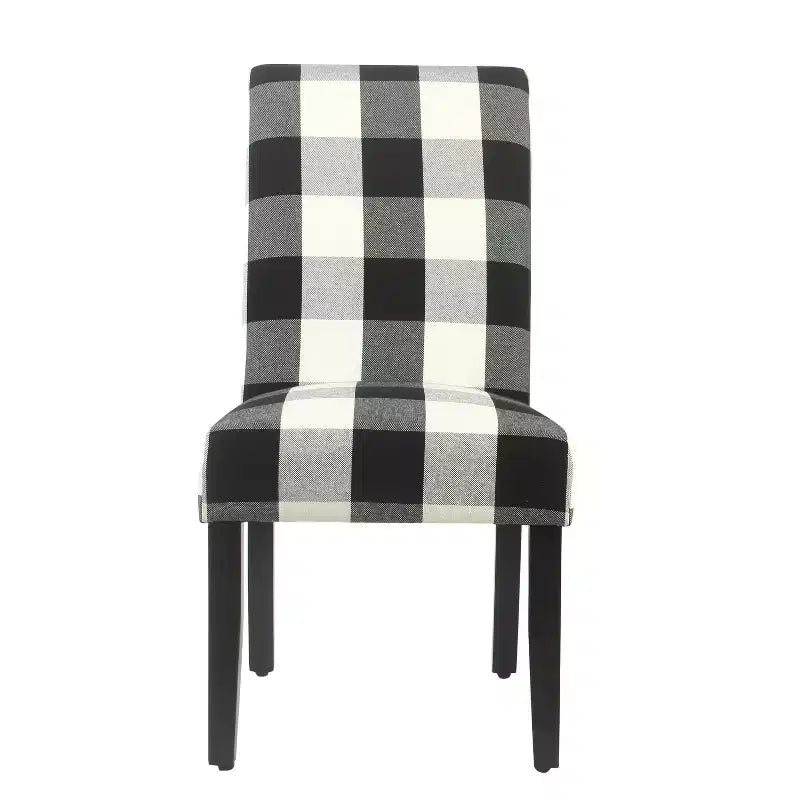 Set of 2 Parsons Dining Chairs Black - HomePop