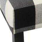Lot de 2 chaises de salle à manger Parsons - Carreaux de buffle noirs