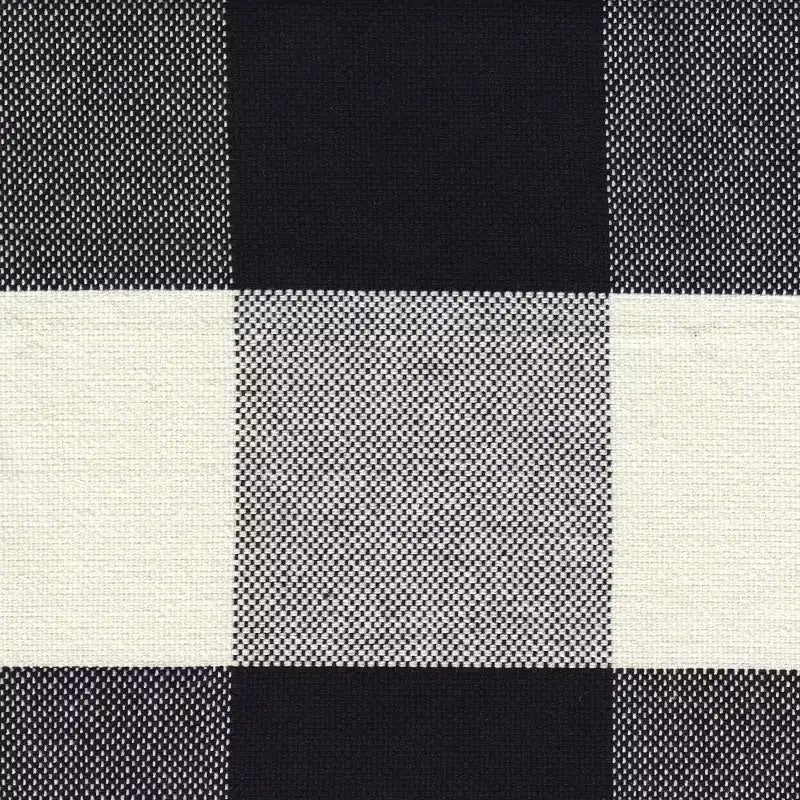 Lot de 2 chaises de salle à manger Parsons - Carreaux de buffle noirs