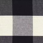 Lot de 2 chaises de salle à manger Parsons - Carreaux de buffle noirs