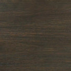 Table de salle à manger ronde avec plateau en verre et pied central