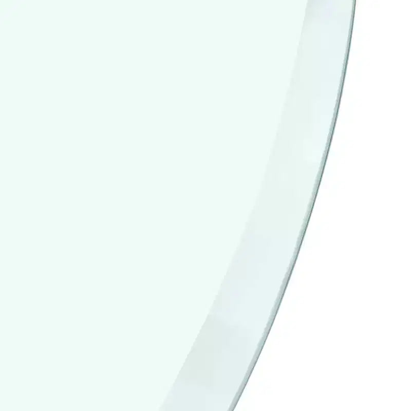 Table de salle à manger ronde avec plateau en verre et pied central