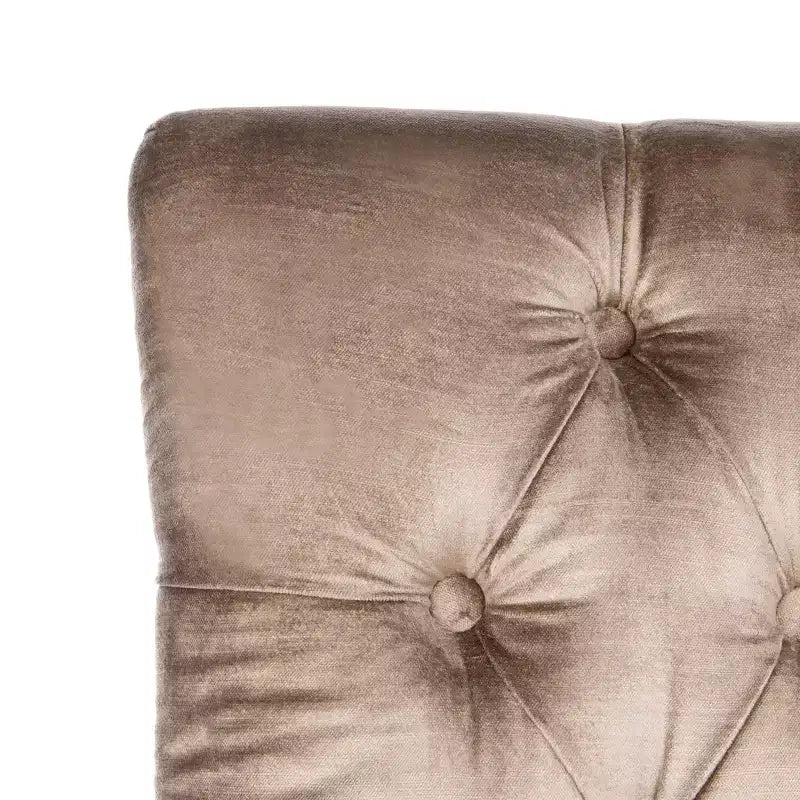Chaise de salle à manger capitonnée avec clous décoratifs (Lot de 2)