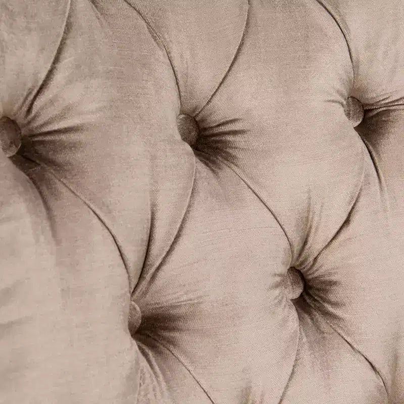 Chaise de salle à manger capitonnée avec clous décoratifs (Lot de 2)