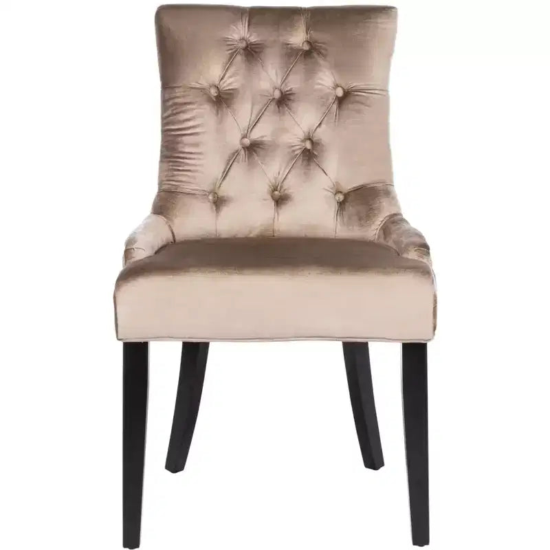Chaise de salle à manger capitonnée avec clous décoratifs (Lot de 2)