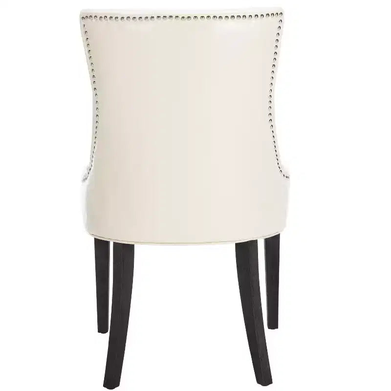 Chaise de salle à manger capitonnée avec clous décoratifs (Lot de 2)