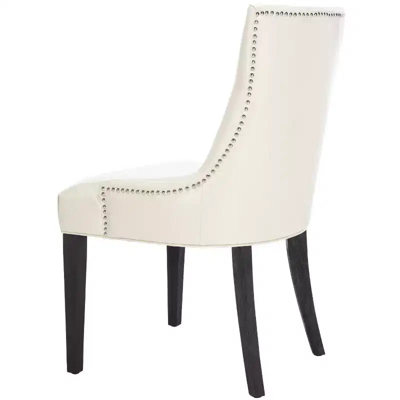 Chaise de salle à manger capitonnée avec clous décoratifs (Lot de 2)