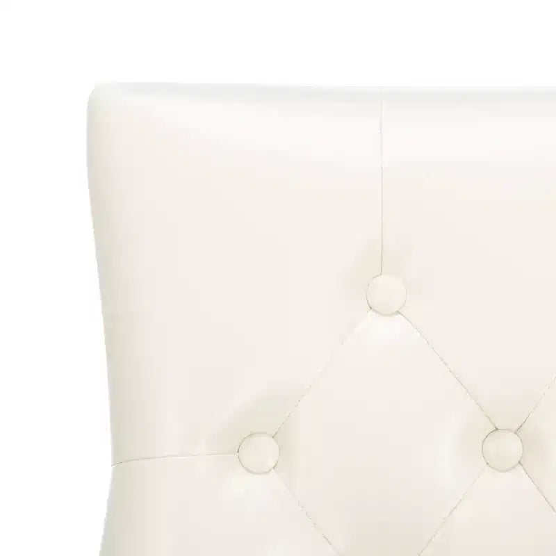 Chaise de salle à manger capitonnée avec clous décoratifs (Lot de 2)