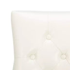 Chaise de salle à manger capitonnée avec clous décoratifs (Lot de 2)