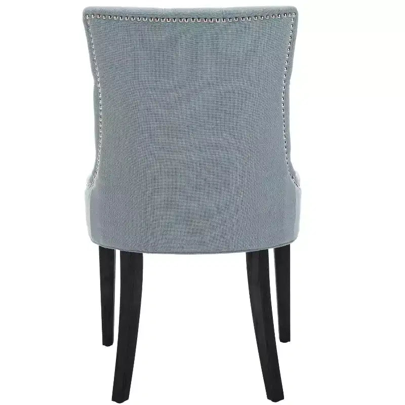 Chaise de salle à manger capitonnée avec clous décoratifs (Lot de 2)
